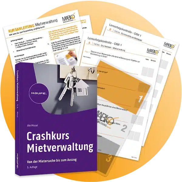 Dekoratives Bild: Kursmaterial Mietverwalter Crashkurs