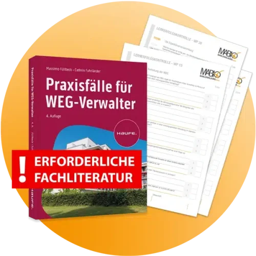 Dekoratives Bild: Kursmaterial Praxisfälle für WEG-Verwalter Kurs