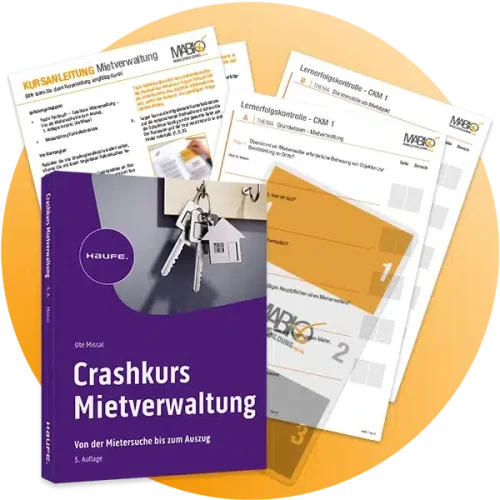 Dekoratives Bild: Kursmaterial Mietverwalter Crashkurs